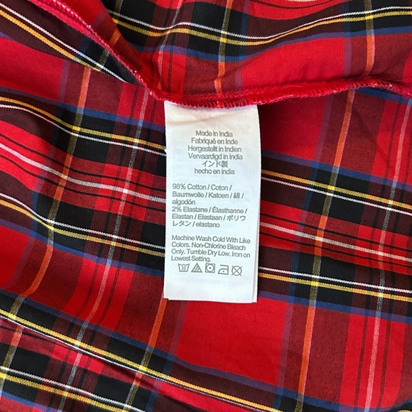 J Crew Red Tartan Midi Dress - Picture 6 of 6